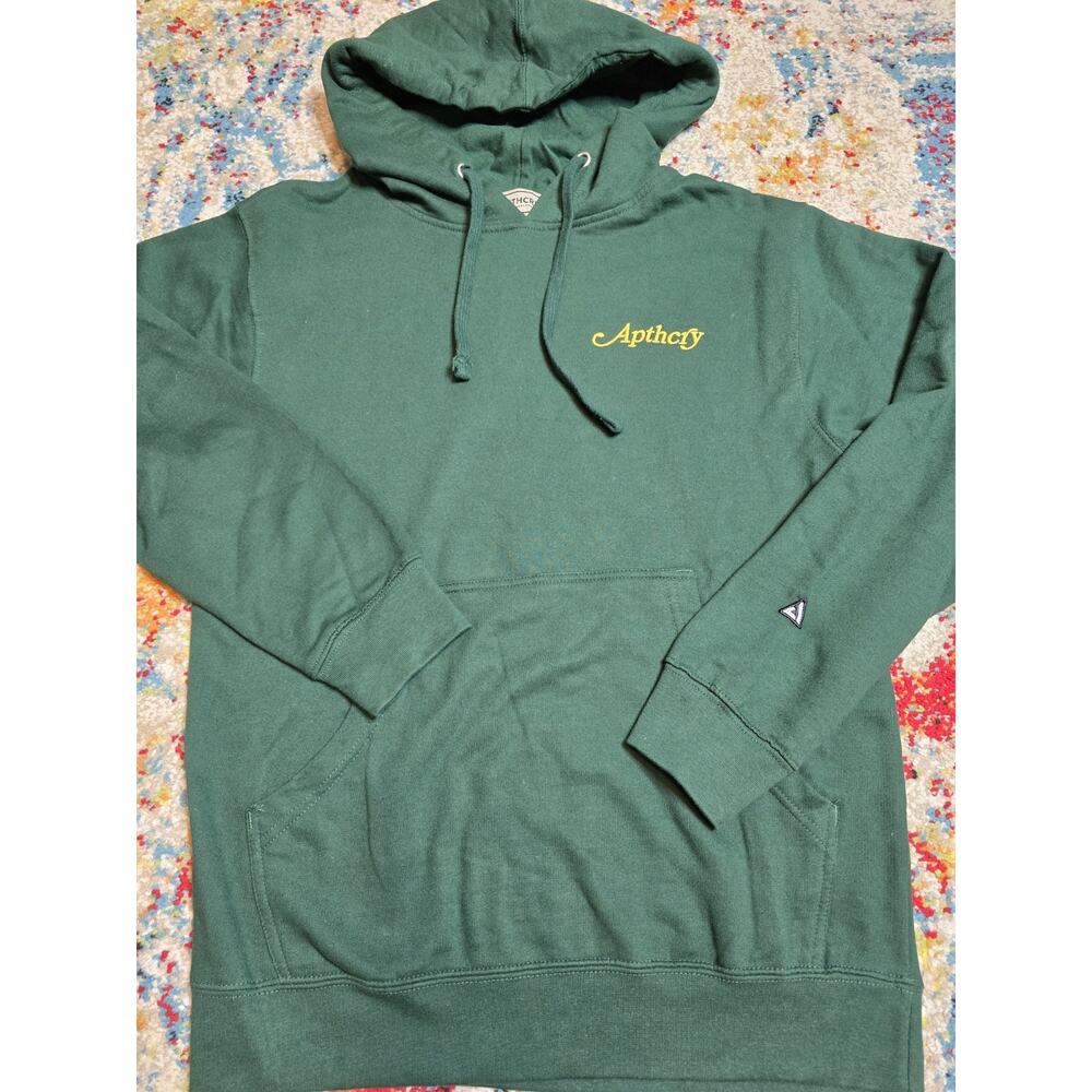 Limited Edition Apthcry Philadelphia Pullover Logo Hoodie Dark Green Size Small